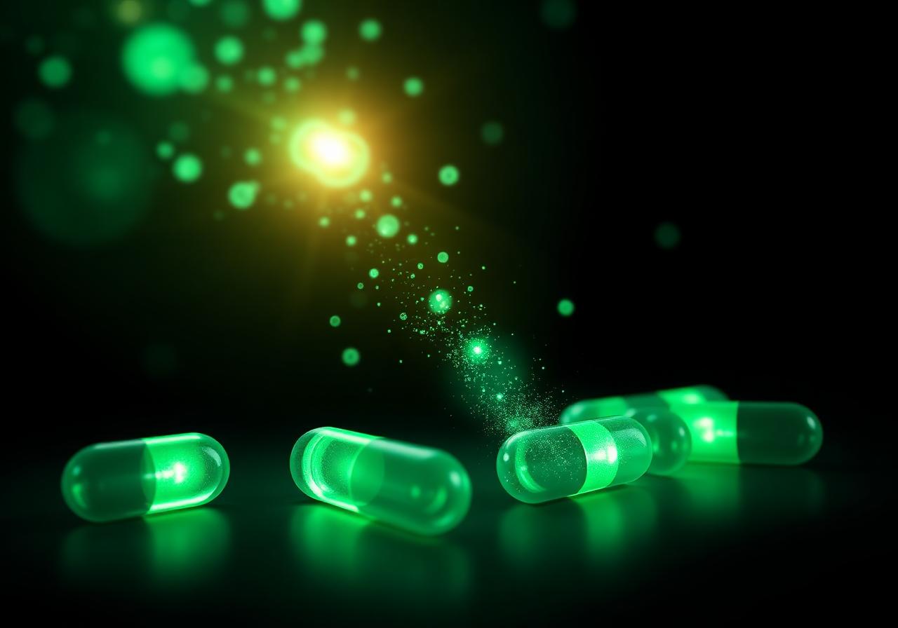 Premium capsule visualization showing the science behind Horse Vital